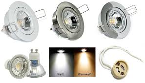 7w Gu10 230v Lana Strahler Einbau Eckiger Set 20er 1