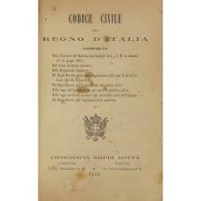 This edition published in 1865 by stamperia reale. Codice Civile Del Regno D Italia Corredato Della Relazione Del Ministro Guardasigilli A S M In Udienza Del 25 Giugno 1865 Dell