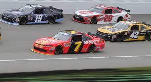 For 2018, nascar is trying to avoid that by making the cars run restrictor plates, which will slow them down and potentially bunch them up like at a superspeedway — though it but it should keep the cars closer. Xfinity Series Running Restrictor Plate Package At Michigan Nascar Com