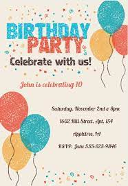 You don't have to be a super good painter to make these invitations. 14 Free Birthday Invitation Designs You Can Print Free Birthday Invitation Templates Birthday Party Invitations Printable Printable Birthday Invitations