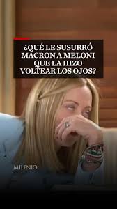 Durante la Cumbre del G7 en Canadá, la primera ministra italiana, Giorgia  Meloni, que acostumbra a protagonizar escenas por sus expresiones faciales,  fue grabada mientras el presidente francés, ...