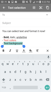 How To Bold Italicize Underline Text In Gmail For Android Android Gadget Hacks We already mentioned 3 text generators above to write bold text on facebook. underline text in gmail for android
