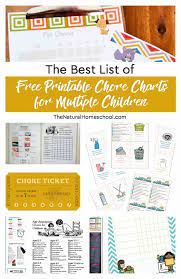 Can you even imagine what this chore chart for multiple children is made out of? The Best List Of Free Printable Chore Charts For Multiple Children Homeschool Giveaways
