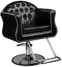Amazon Com Avondale Young Black European Salon Styling Chair Round Base U Shaped Footrest Beauty Salon Styling Chairs Chair Style Salon Chairs