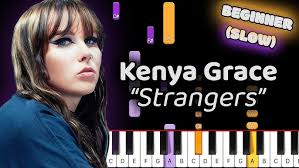Strangers Kenya Grace Piano Lesson! (Beginner) SLOW 50% Speed