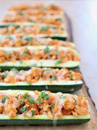 Buffalo Chicken Zucchini Boats Ground Chicken Recipes Healthy Healthy Chicken Recipes Ground Chicken Recipes