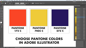 how to choose pantone numbers in adobe illustrator