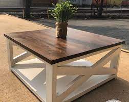 Merrifield Farmhouse Coffee Table Etsy Coffee Table Farmhouse Diy Farmhouse Coffee Table Rustic Square Coffee Table