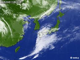 過去の気象衛星が示す日本付近の天候変化