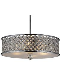 Find Big Savings On Elk Lighting Genevieve Drum Pendant Light Color Clear Size Medium