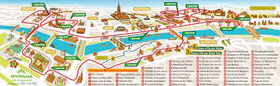 Tourist map of seville, spain. 10 Best Seville Hop On Hop Off Tours Compare Bus Tours Maps Pdf Reviews 2021