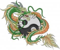 Welsh dragon free embroidery pattern. Dragon Yin Yang Embroidery Designs Machine Embroidery Designs At Embroiderydesigns Com