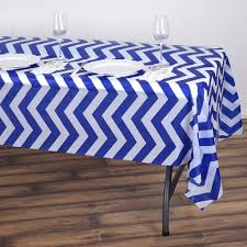 54 X 108 Royal Blue 10 Mil Thick Chevron Waterproof Tablecloth Pvc Rectangle Disposable Tablecloth In 2020 Waterproof Tablecloth Plastic Table Covers Vinyl Tablecloth