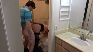 Son Caught Masturbating In the Bathroom Fucks Mom