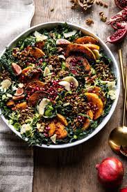 Fall Harvest Roasted Butternut Squash And Pomegranate Salad Recipe Pomegranate Salad Autumn Salad Recipes Autumn Salad