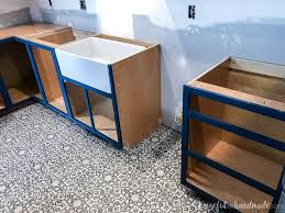 One for hot water, and one for cold water. How To Build A Farmhouse Sink Base Cabinet Houseful Of Handmade
