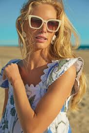 Meringue and Brown Gradient Rhys Sunglasses