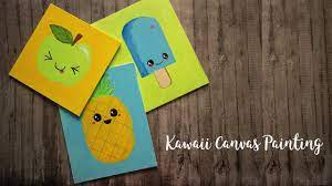Hyper realistic paintings vegetable painting still life art kitchen art fruit and veg carrots canvas art art fine art prints. 3 Easy Kawaii Canvas Painting Acrylic Painting For Beginners Youtube