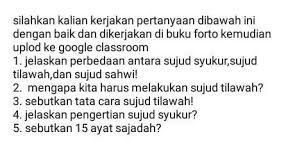 Berdasarkan penjelasan istilah, sujud sahwi (سجود السهو) merupakan sujud dengan tujuan untuk menambal kekurangan yang dilakukan waktu shalat tanpa harus mengulangi shalat. Tolong Bantu Di Kumpulin Mlm Ini Jangan Ngasal Brainly Co Id