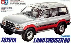 プラモデル の箱絵 トヨタ ランドクルーザー toyota lando cruiser 80 vx limited キットメーカー タミヤ tamiya トヨタ ランドクルーザー 新型トラック ランドクルーザー