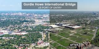 The gordie howe international bridge project team continues to receive accolades for learning opportunities provided to students. Twitter à¤ªà¤° Gordie Howe International Bridge Significant Progress Has Been Made At The Us Port Of Entry In Preparation For Full Construction To Start Prep Work Includes Property Acquisition Demolition Tree Removal