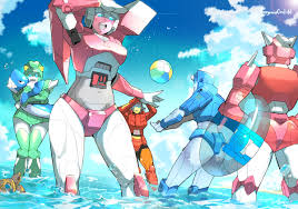 optimus prime, arcee, elita one, chromia, moonracer, and 1 more ( transformers) drawn by sergeantctrln | Danbooru