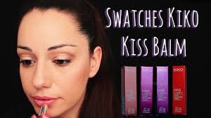 Mi opinión y swatches Kiss Balm Kiko
