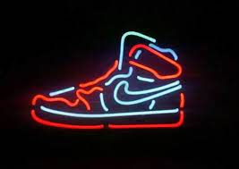 This Neon Sign Is Perfect For Any Nike Shoes Neon Sign Glass Tube Neon Light Fan This Sign Feature Multi Colored H Neon Signs Custom Neon Signs Sign Lighting