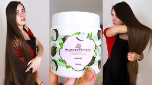как правильно делать маску из кокосового масла для волос Kokosovoe Maslo Dlya Volos Na Noch Maska Dlya Ochen Suhih Volos Poli Na Palme Youtube