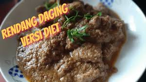 Berawal badan yg udh mulai ga enak, jd niatnya diet low carbo. Rendang Daging Tanpa Tumis Rendang Daging Versi Diet Youtube
