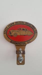Vintage 1930 S State Farm Mutual Auto Insurance Co License Etsy License Plate Topper Car Insurance Vintage 1930s