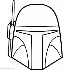 Great for costumers, roleplaying or just for fun. Helmet Of Mandalorian Coloring Pages Xcolorings Com