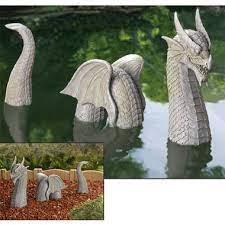 3 Piece Dragon Sculpture I Want Him For My Garden Me Too Dragon Garden Dragon Decor Dragon Sculpture