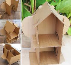 Diy car track with parking of cardboard. Diy Dollhouse 66 Gambar Mencipta Sebuah Rumah Mainan Untuk Kanak Kanak