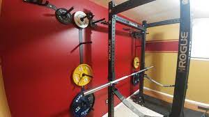 I don't have much wall space for some of the wall mounted plate storage options. Installed Some Titan Wall Mounted Plate Storage Now Just Need To Finish Painting The Rest Of The Plates Homegym