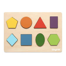 Best wooden jigsaw puzzle brand. Wooden Basic Shapes Puzzle Tinyme Shape Puzzles Wooden Shape Puzzle Basic Shapes