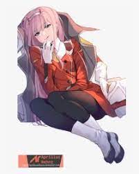 Darling In The Franxx 002 Transparent Hd Png Download Darling In The Franxx Zero Two Anime Decor