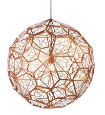 etch web lamp by tom dixon retail design blog koperen lampen koperen hanglampen lampen
