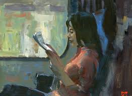 Lookup the value of similar artwork sold by heritage auctions, and third; Worth Reading Painting By Darren Thompson Saatchi Art