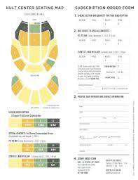 Fillable Online Eugenesymphony Subscription Order Form Hult