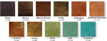 16 Extraordinary Stained Concrete Colors