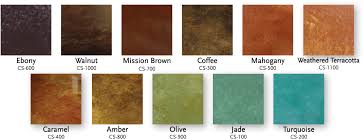 16 extraordinary stained concrete colors