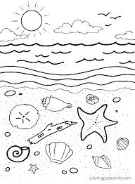 600x442 new images of clam shell coloring page free coloring pages. Starfish Clams And Seasnail On The Sand Coloring Pages Fish Coloring Pages Coloring Pages For Kids And Adults