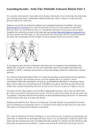 It is arguably the cornerstone of karate forearm deflection. Learning Karate Soto Uke Outside Forearm Block Part 1