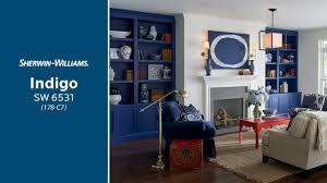 Colors that go well with indigo. July 2018 Color Of The Month Indigo Sherwin Williams Youtube