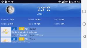 İstanbul hava durumu tahmini raporları 1 saat aralıklarla güncellenmektedir. Istanbul Hava Durumu For Android Apk Download
