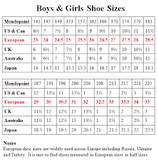 Kids And Girls Shoes Girls Shoes Chart