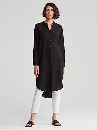 Eileen Fisher Fashion Dress Over Pants Casual Street Style