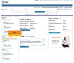 Found at the top left corner of your online account management portal. At T Premier Ebill Tutorial Dispute Activities Submit Disputes