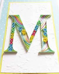Many of us want to quill our names or gift our loved ones their names quilled, but we keep wondering how to make it? 18 Quilling M Ideas Quilling Quilling Letters Paper Quilling